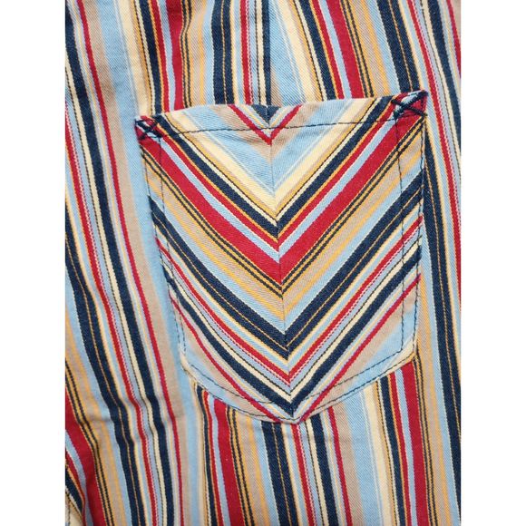 St Johns Bay Pants Striped Colorful Retro Funky Comfortable Chic Womens Size 8 - Picture 4 of 6
